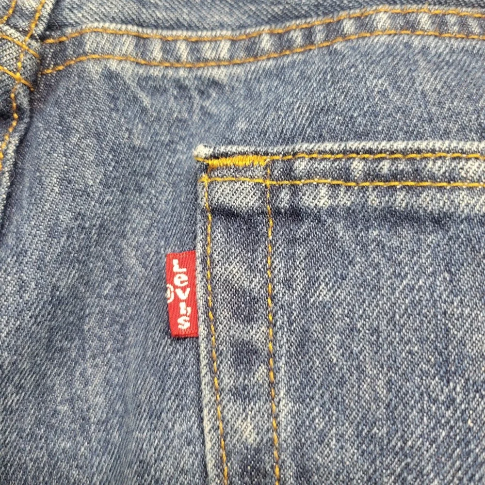 Levi's 505 Regular Fit Straight Leg Blue Denim Jeans Mens Size 36x30
